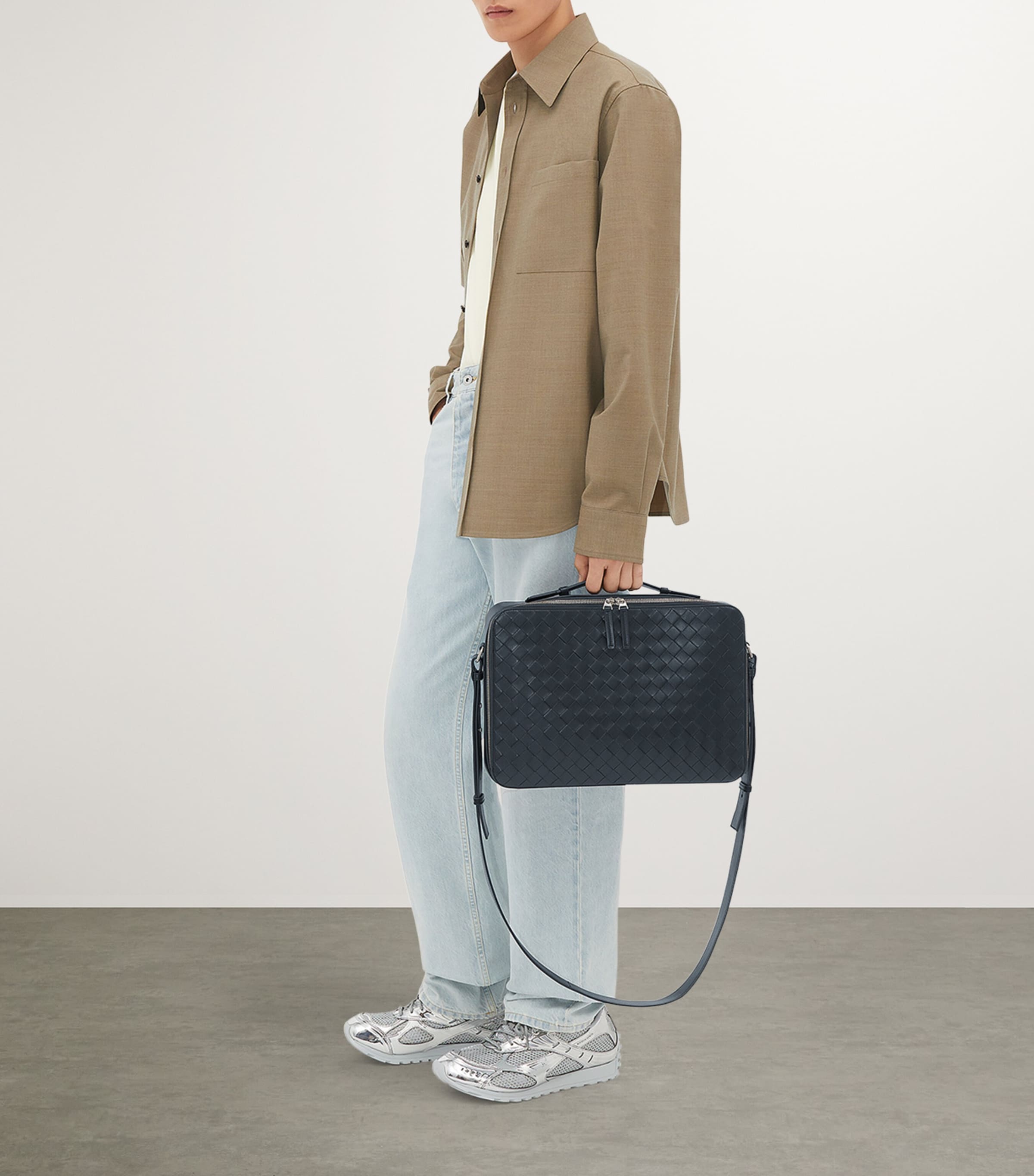 Leather Slim Getaway Briefcase 4211 Image 5