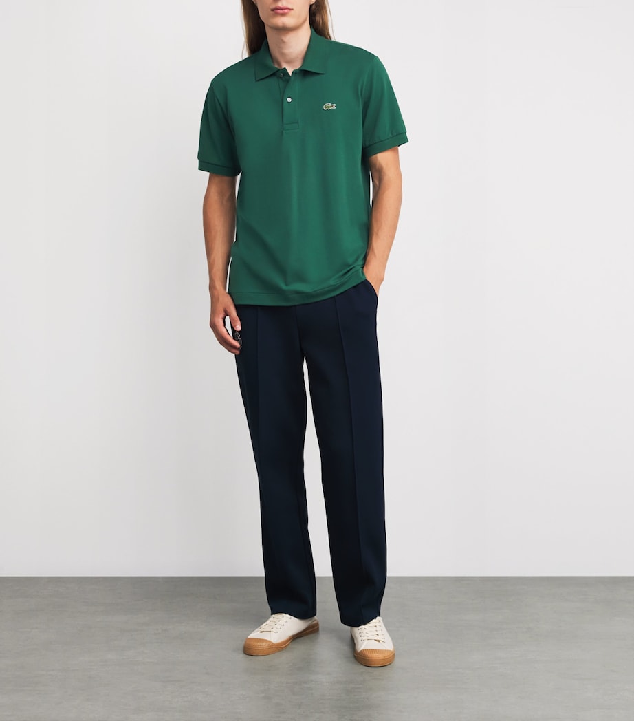 Cotton Logo Polo Shirt GREEN Image 2