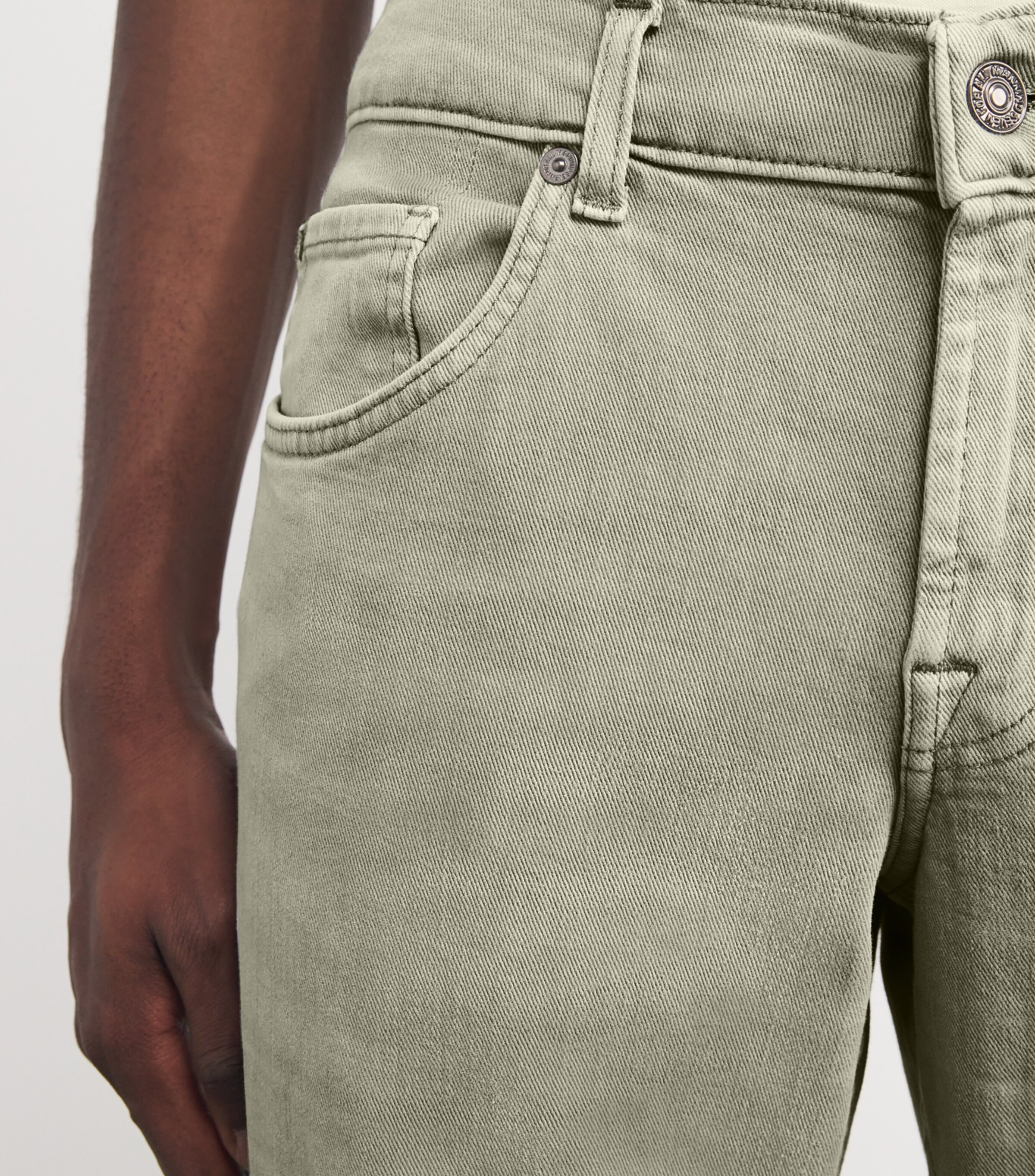 Slimmy Luxe Performance Stretch Sateen Jeans GREEN Image 6