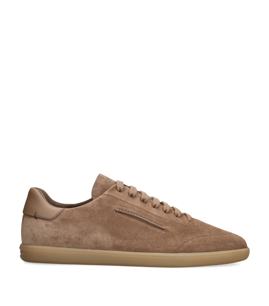 Zegna Suede 232 Sneakers Taupe Image 1