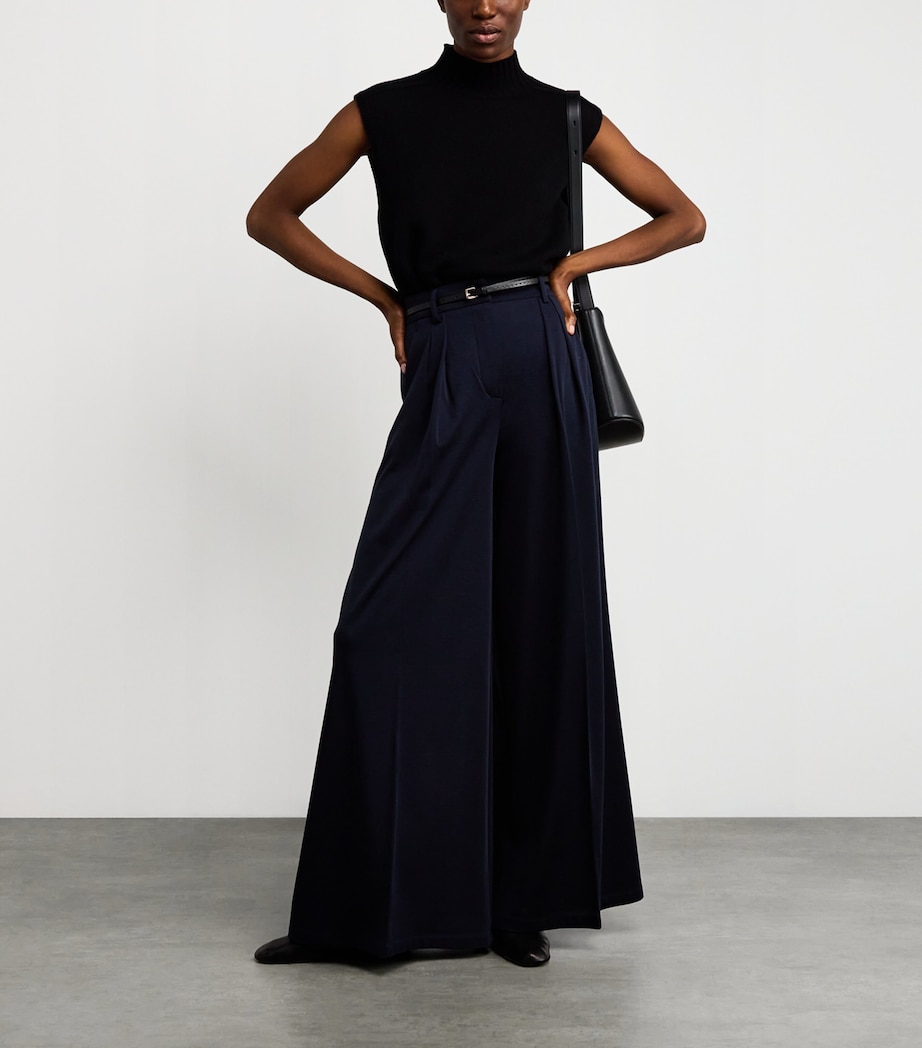 Leather Logo Belt BLACK Image 3