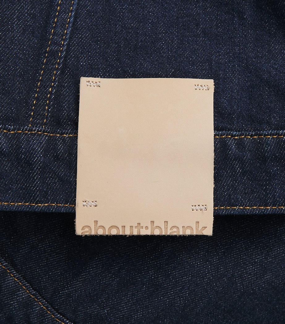 about:blank Mens Boxy Denim Jacket Raw Indigo Image 6