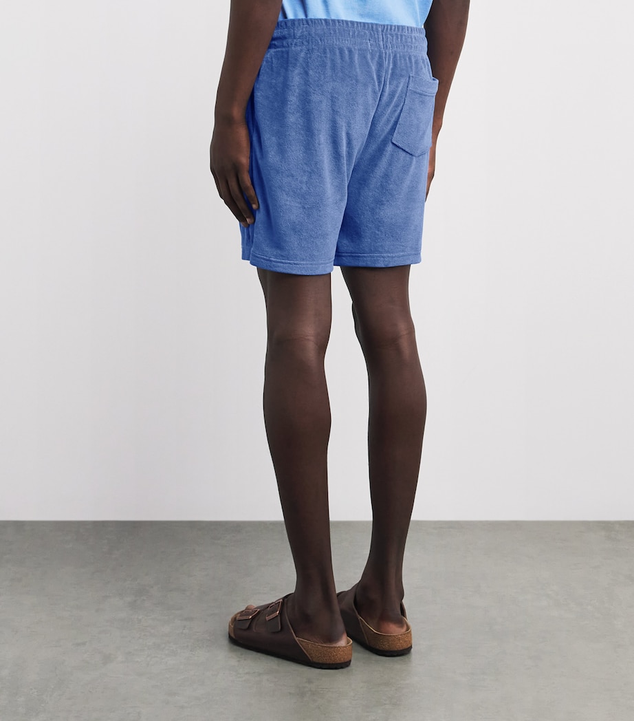Polo Ralph Lauren Mens Cotton Terry Polo Pony Shorts Modern Royal Image 5