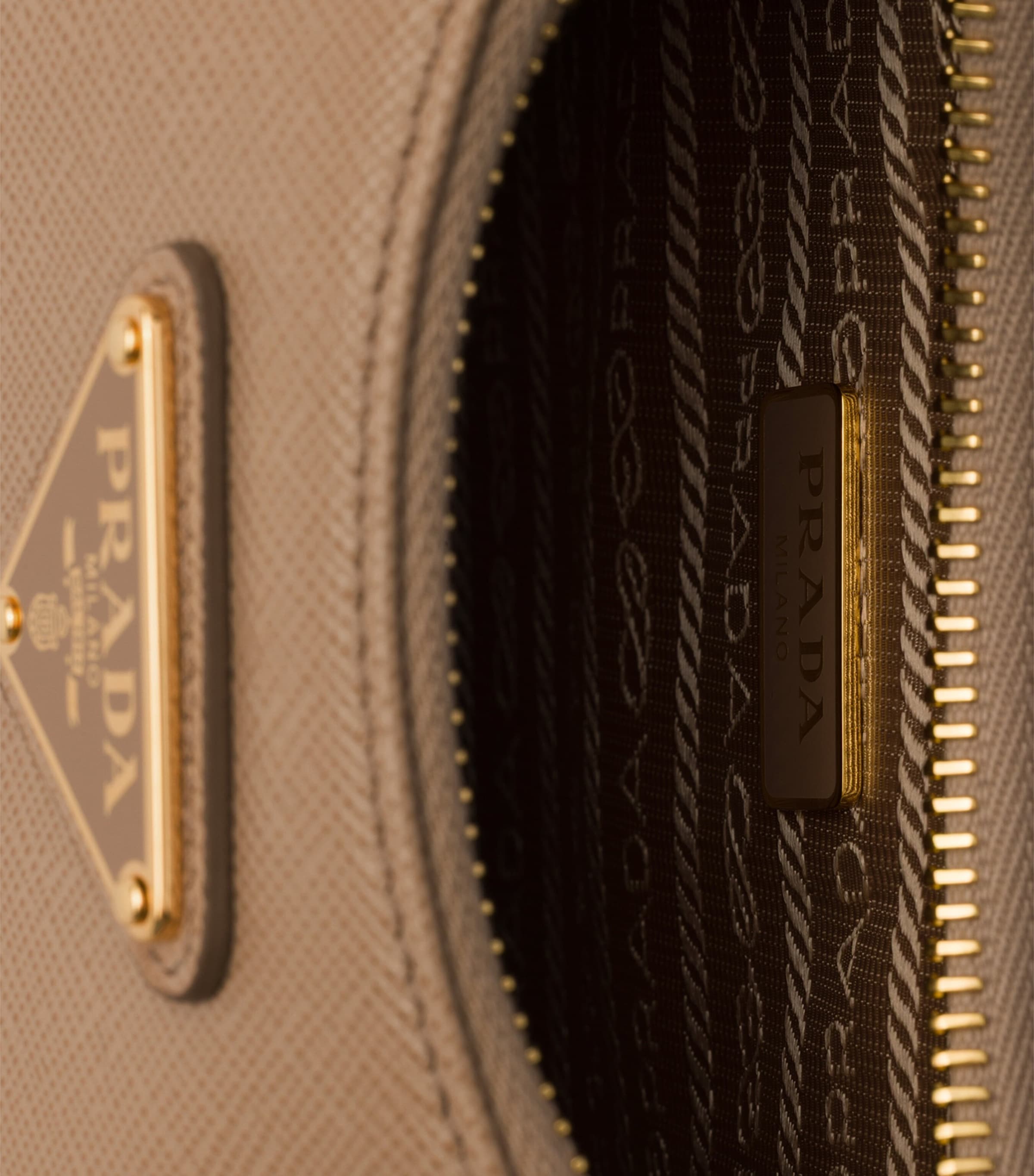 Prada Mini  Saffiano Leather Re-Edition Shoulder Bag Powder Image 5