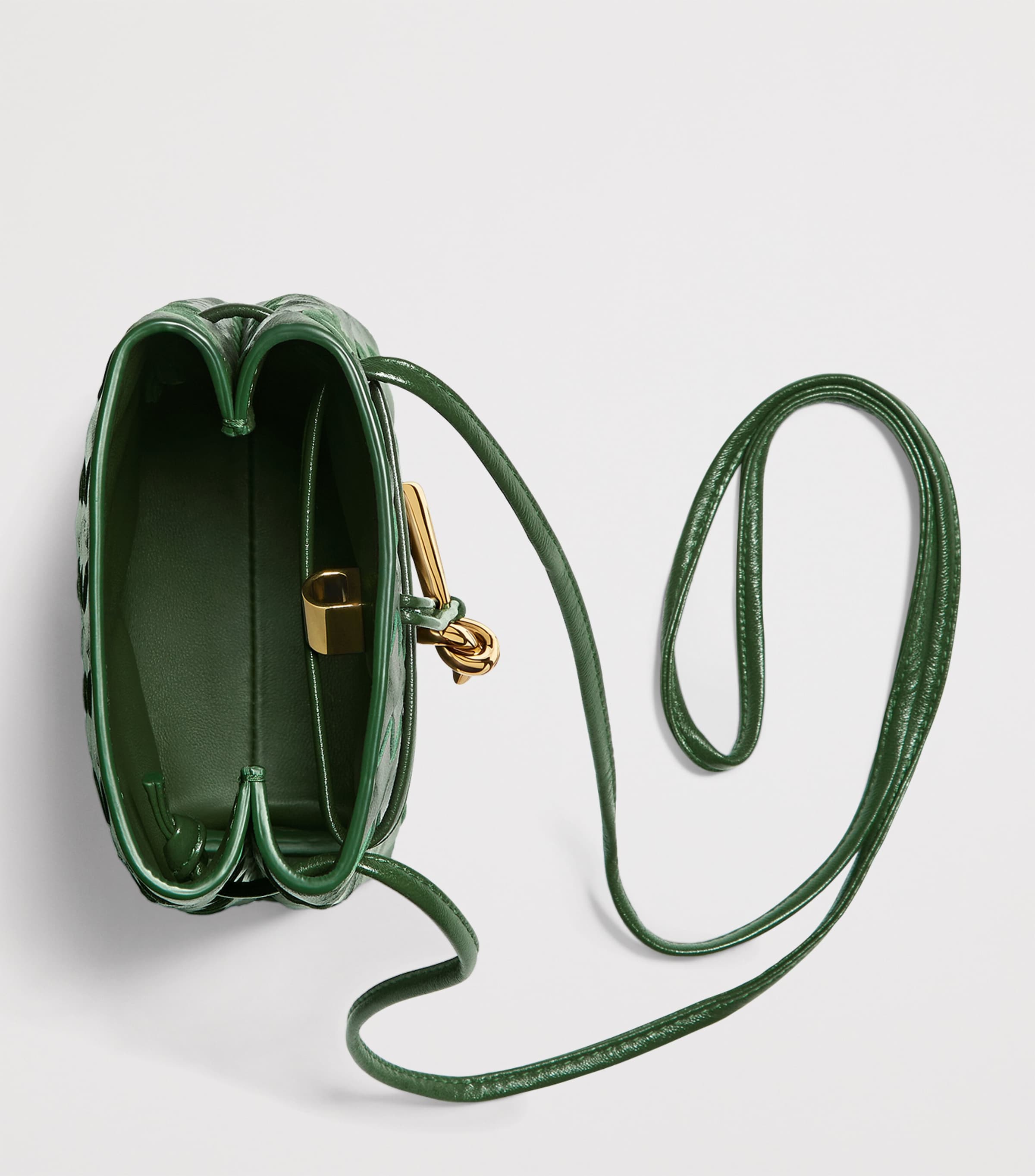 Bottega Veneta Nappa Leather Andiamo Phone Pouch Image 2