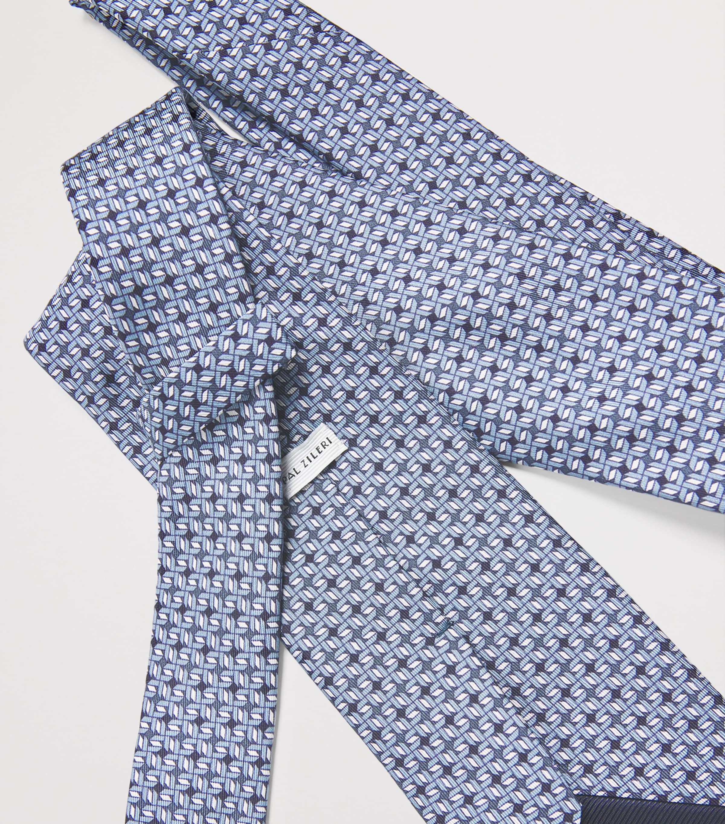 Pal Zileri Silk Geometric Tie Image 3