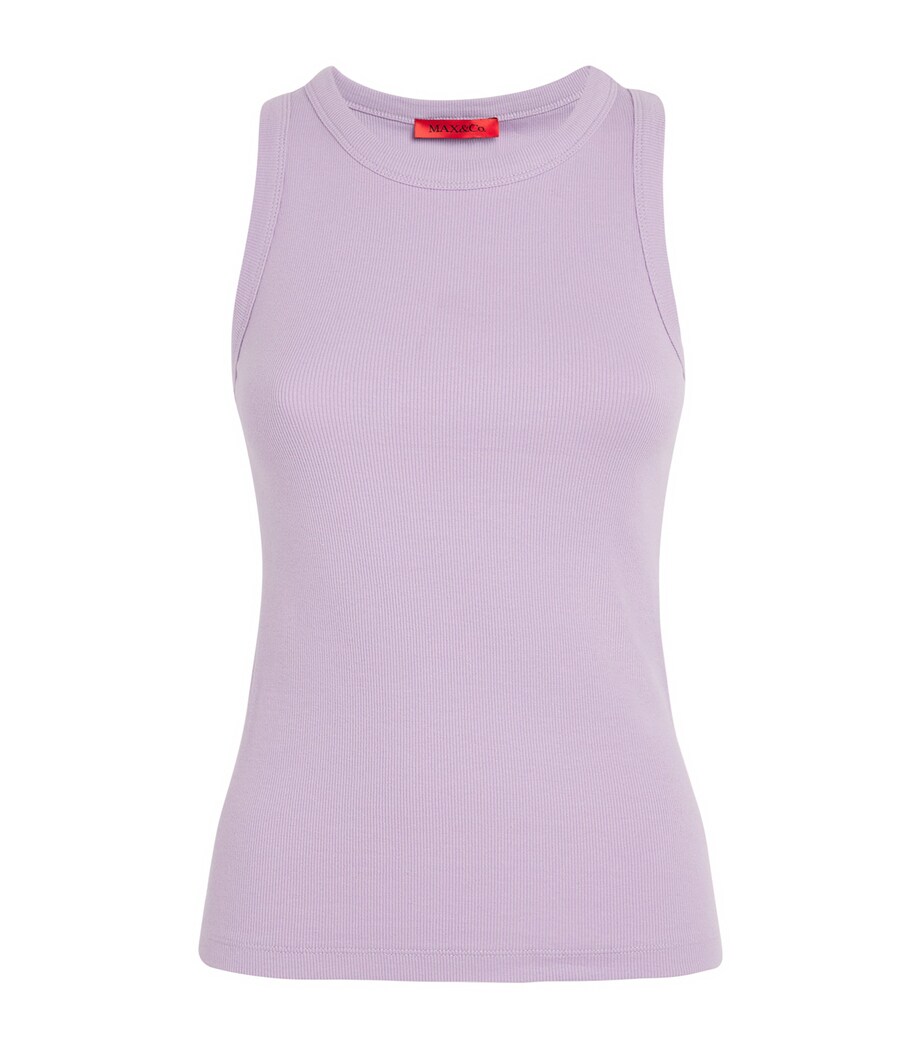 MAX&Co. Womens Cotton Tank Top Lilac Image 1