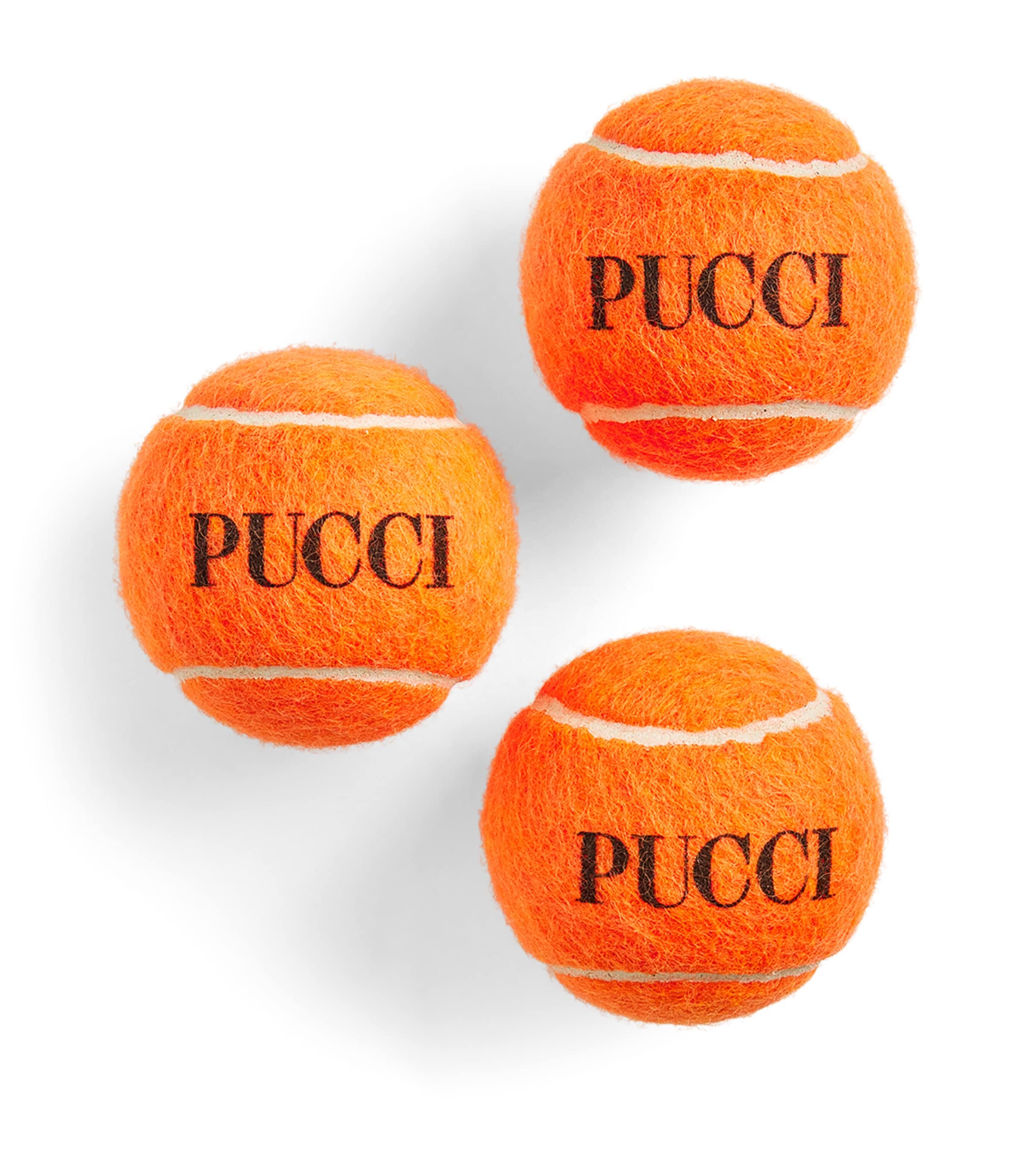 Pucci Logo Print Paddle Balls In Orange