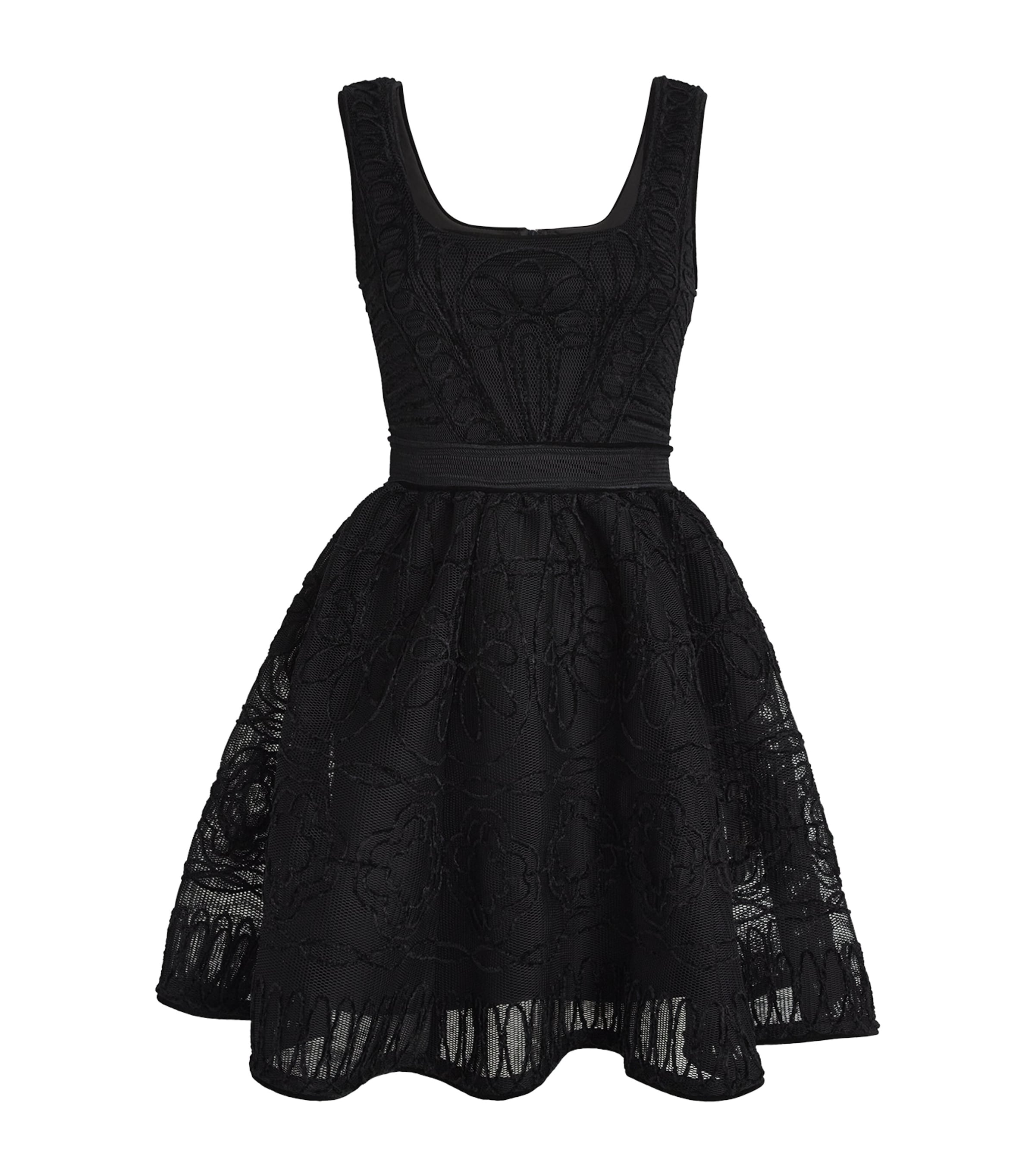 Knitted Mini Dress BLACK Image 1