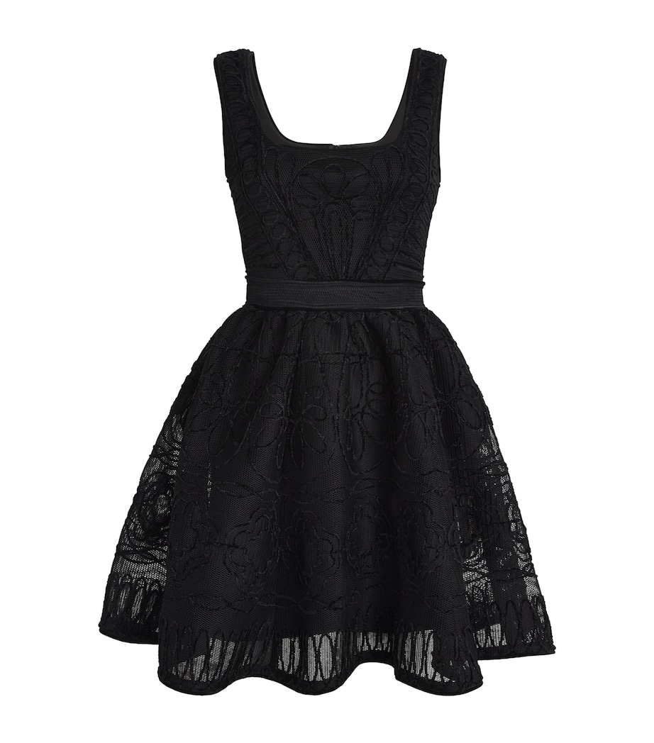 Knitted Mini Dress BLACK Image 1