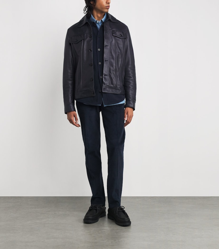 Corduroy Trousers 01 BLUE NAVY Image 2