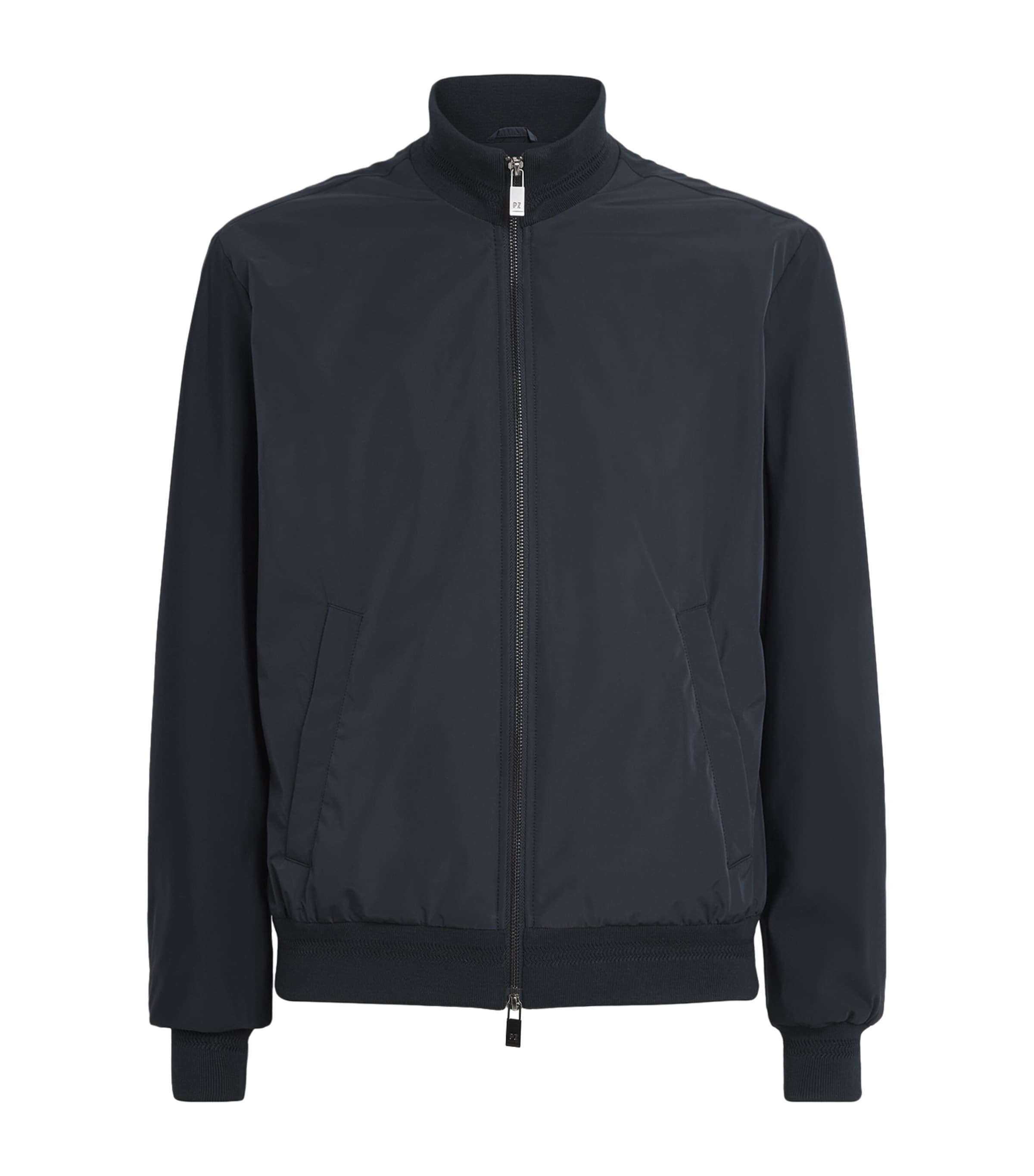 Zip-Up Bomber Jacket 01 BLUE NAVY Image 1