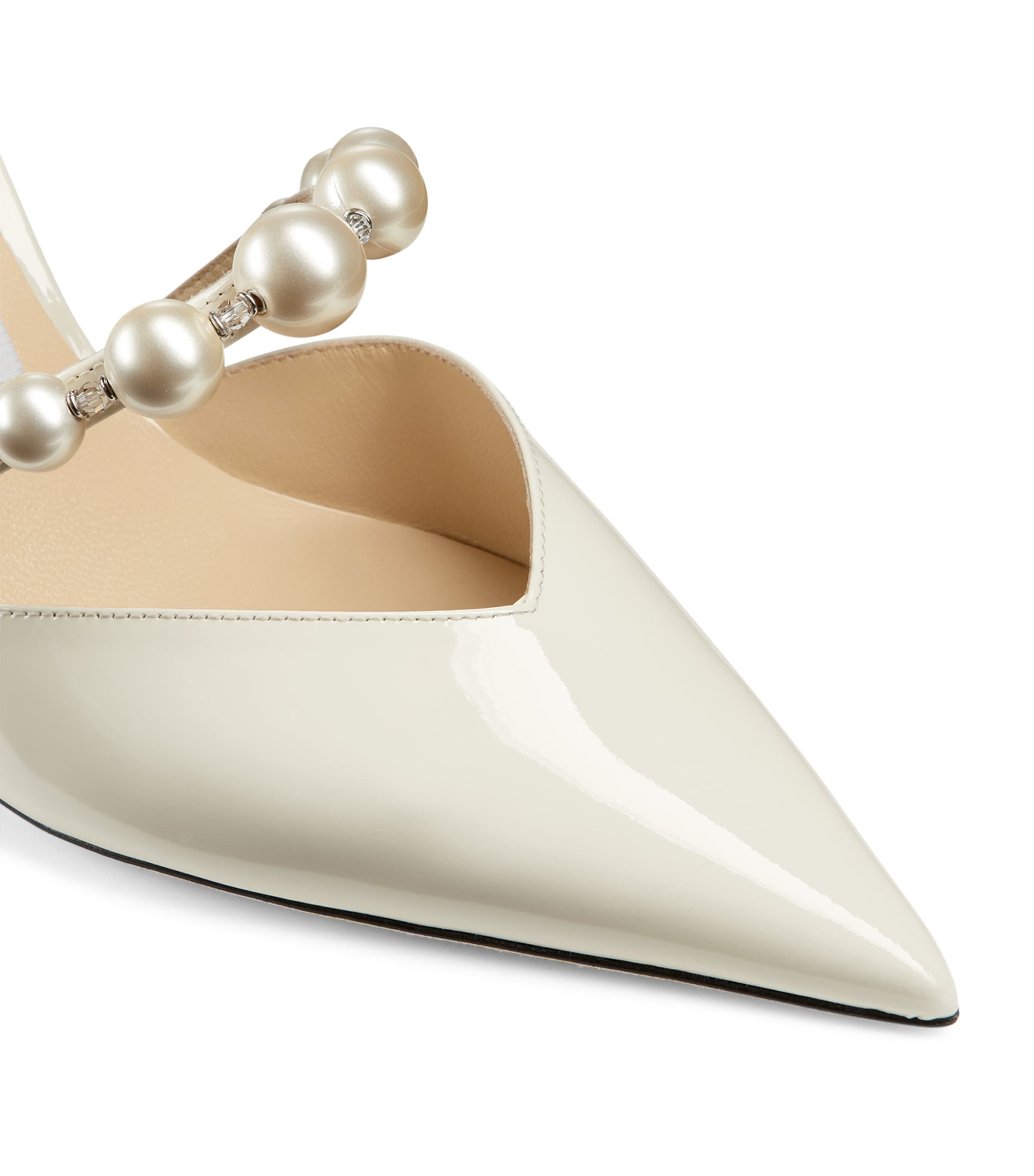 Aurelie 65 Patent Leather Pumps LATTE/WHITE Image 3