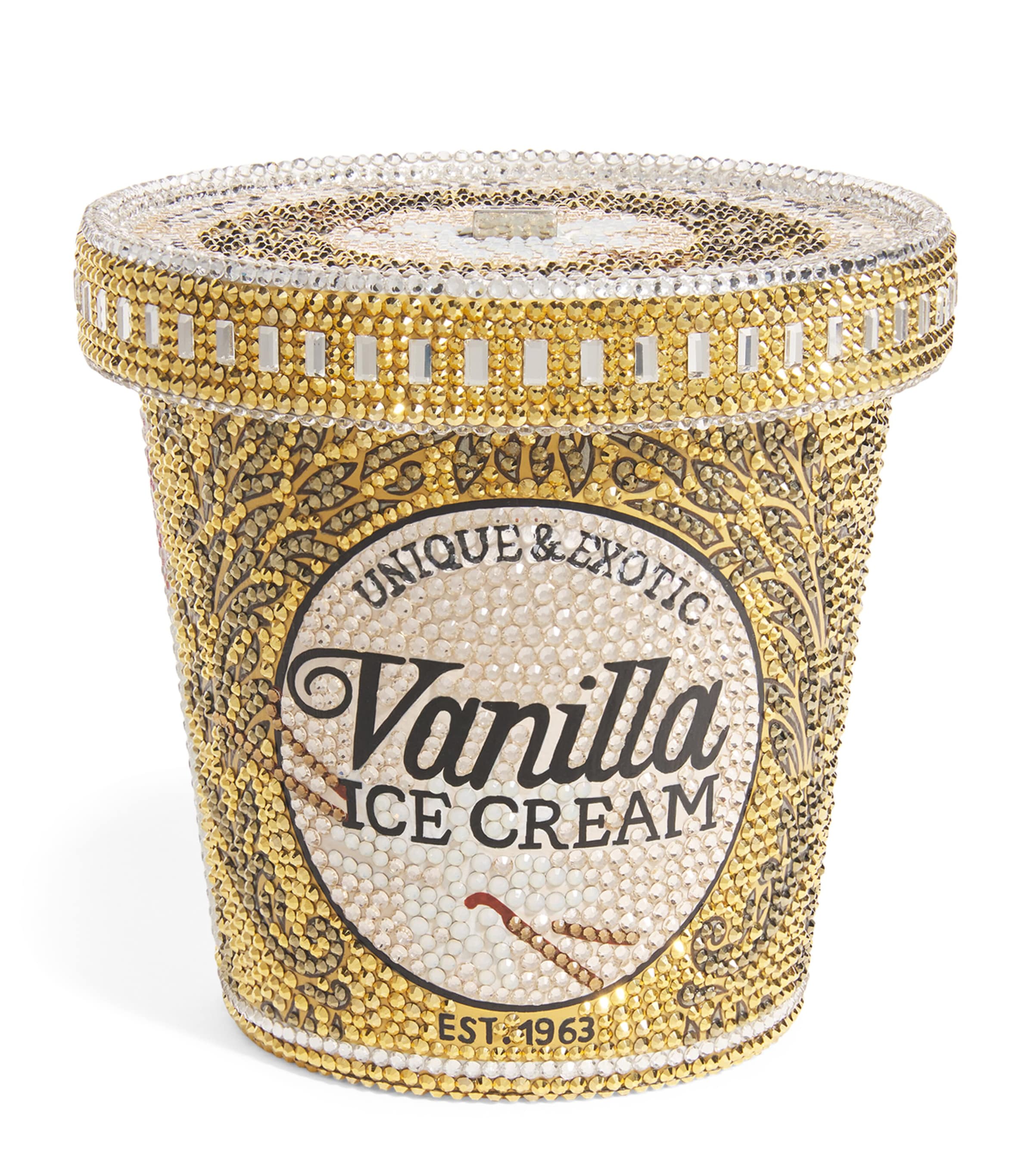 Vanilla Ice Cream Pint Clutch Bag SAUMT ILVR ARM MULTI Image 1