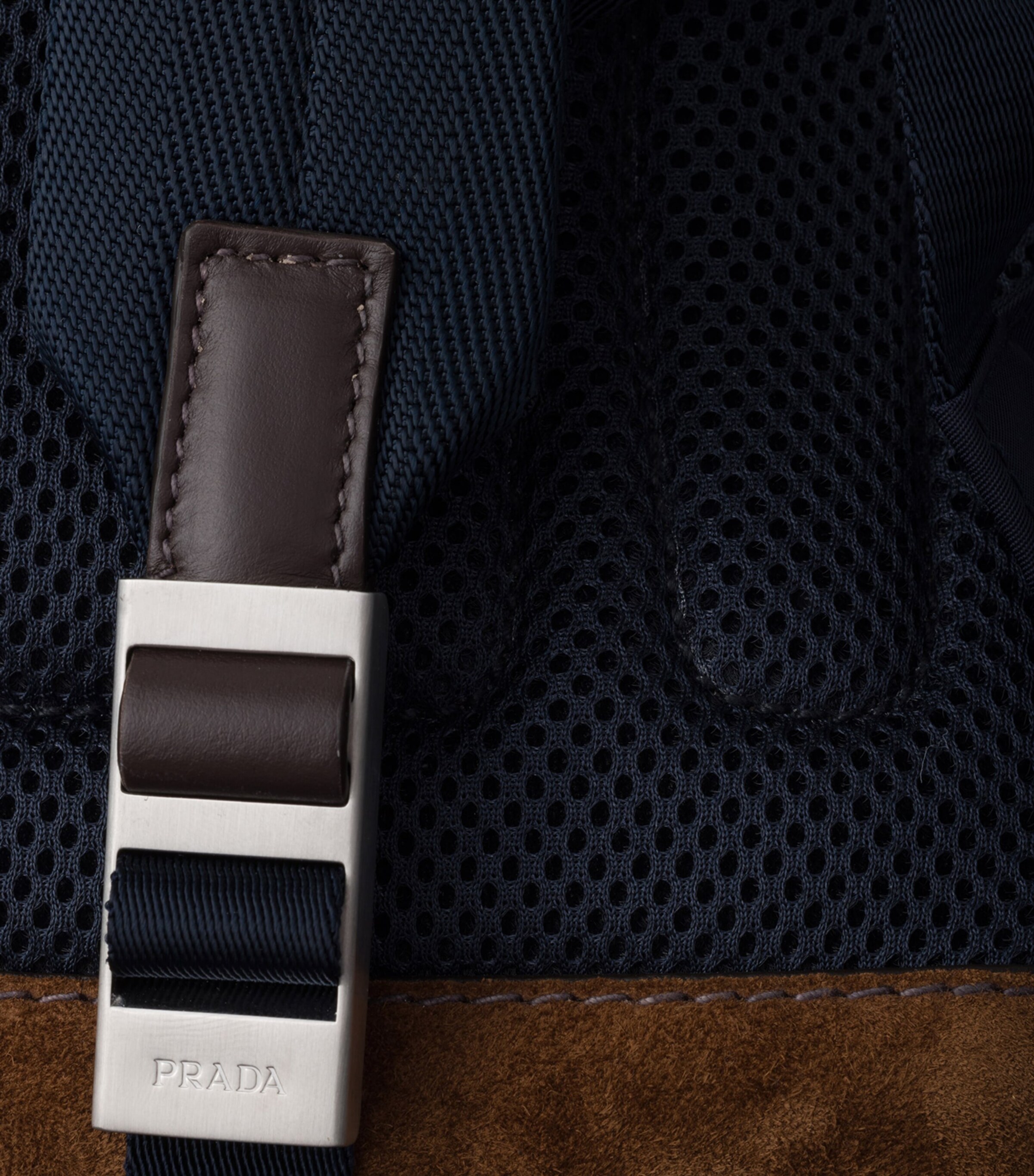 Re-Nylon and Leather Backpack F0C1B Image 6