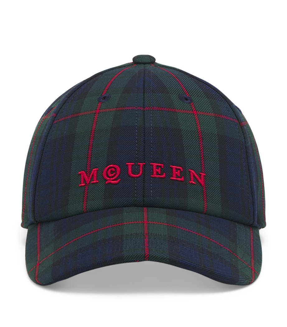 Wool-Blend Tartan Cap 4174 Image 1