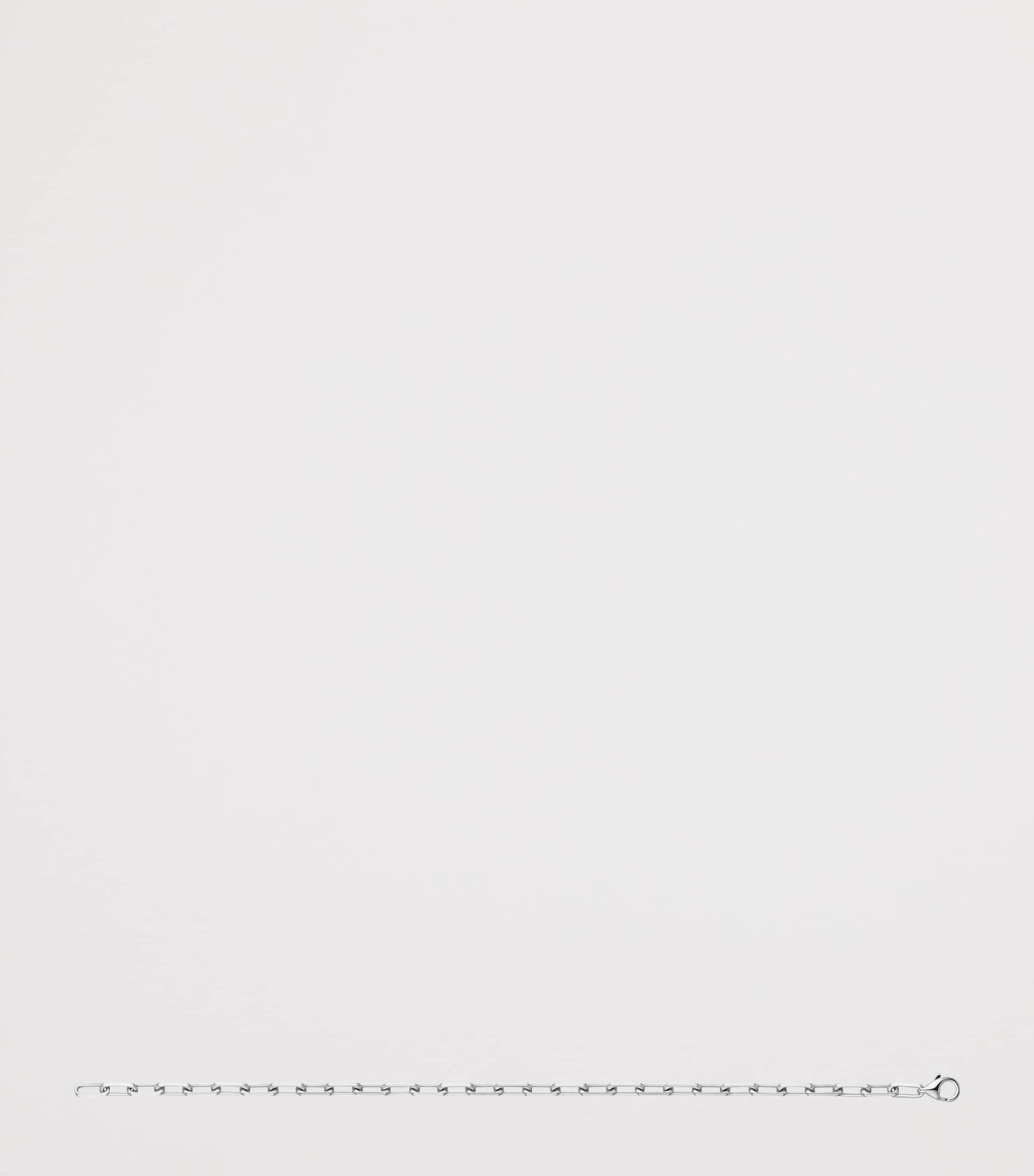 Small White Gold Santos de Cartier Chain Bracelet WHITE GOLD Image 5