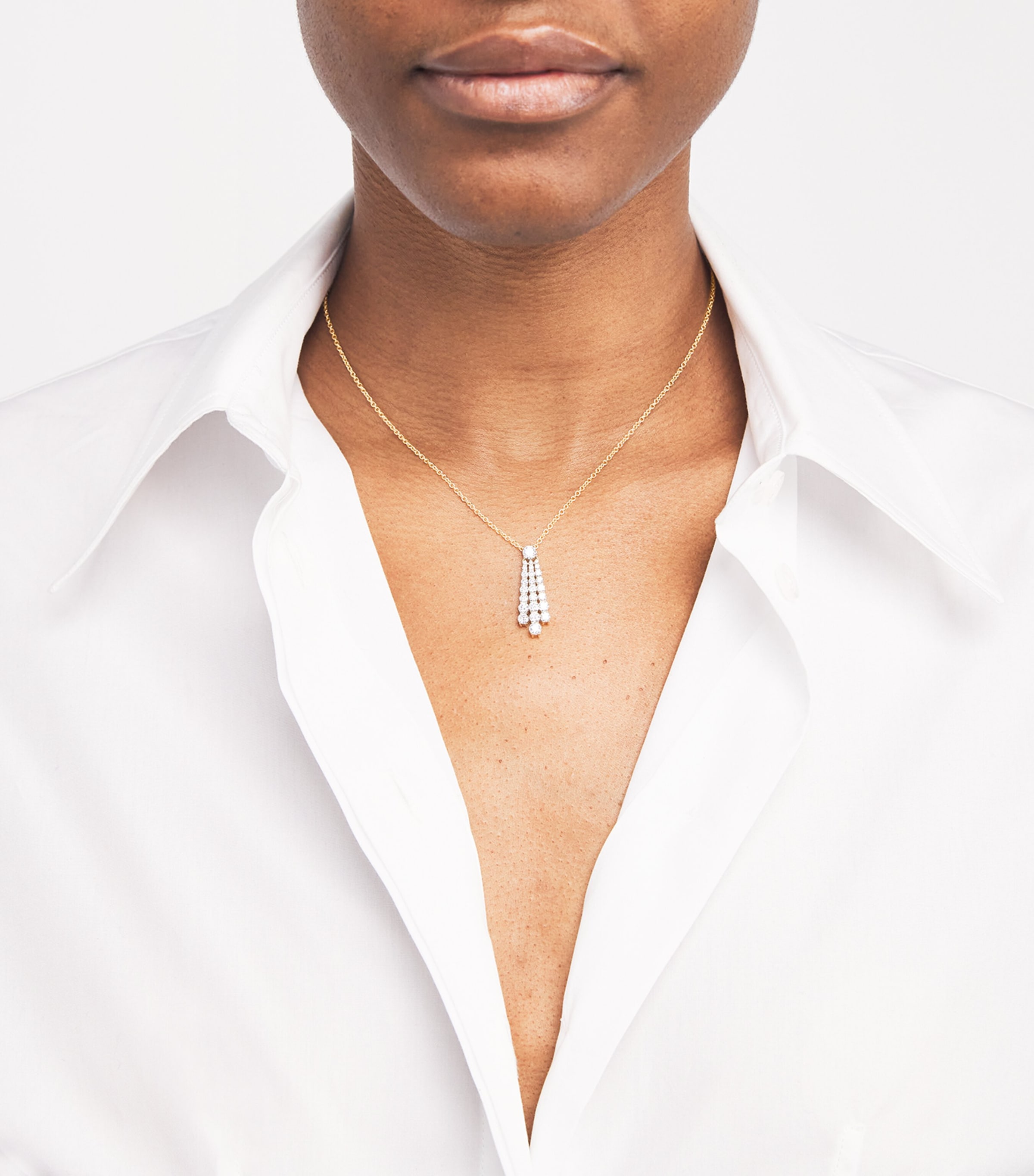 Melissa Kaye Yellow Gold and Diamond Sydney Pendant Necklace Yellow Gold Image 2