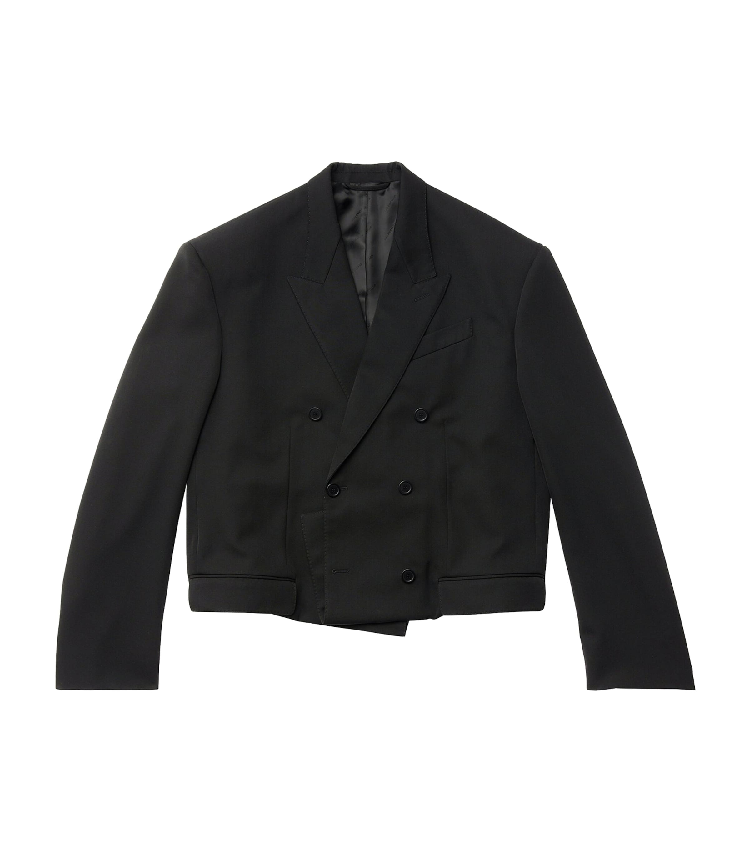 Shop Balenciaga Wool Oversized Blazer In Black