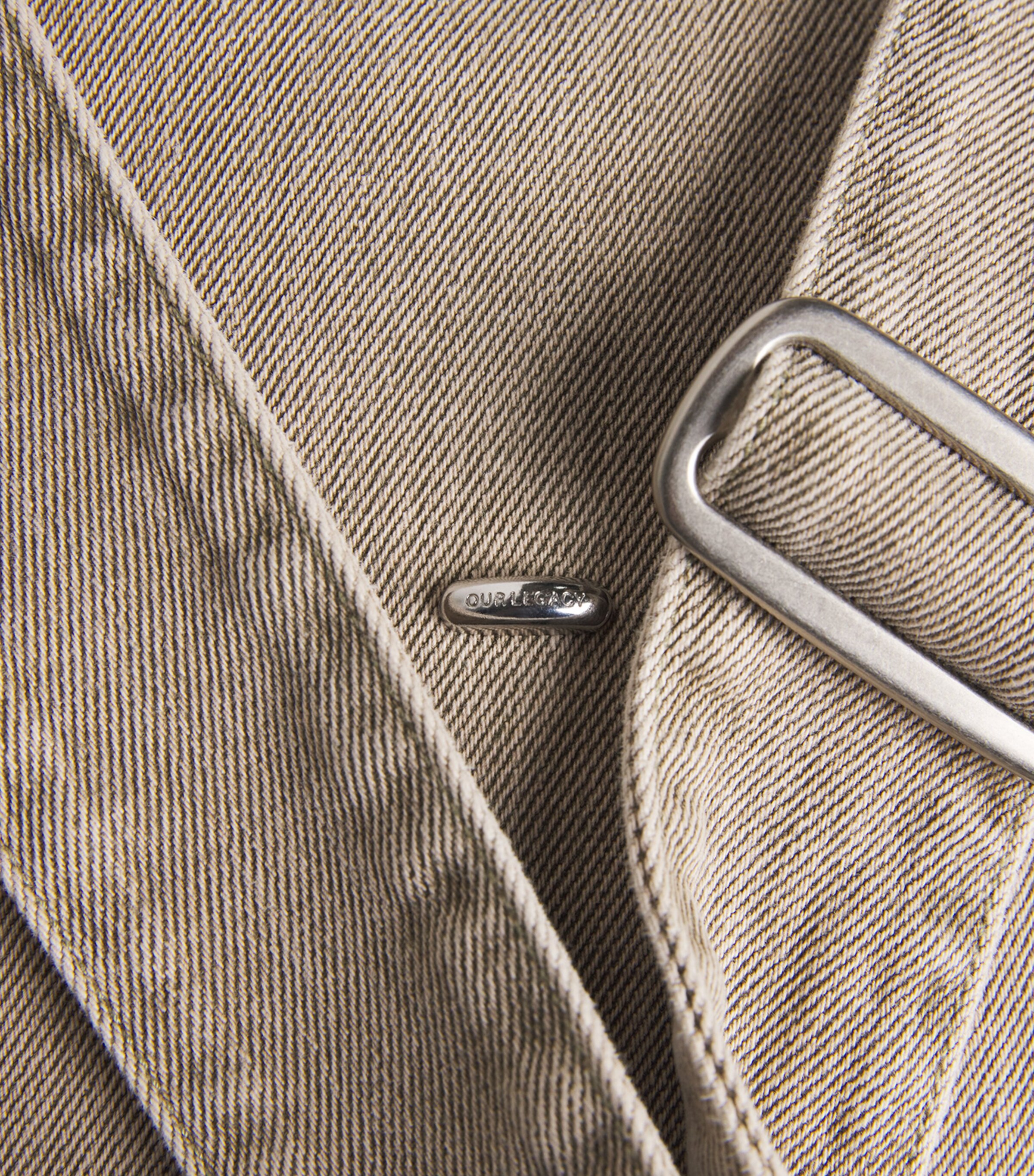 Our Legacy Denim Sling Shoulder Bag Olive Breeze Wash Image 6