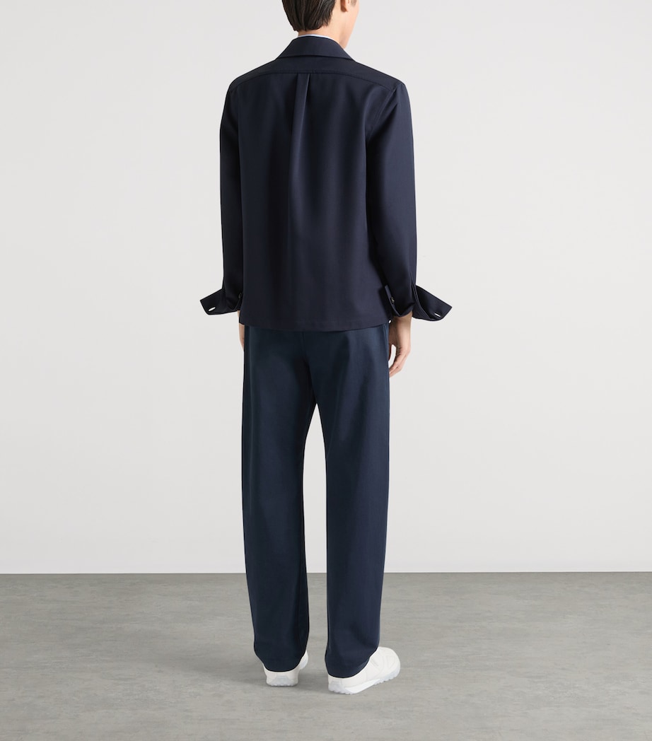 Givenchy Mens Wool Trompe-l'Oeil Shirt Image 3