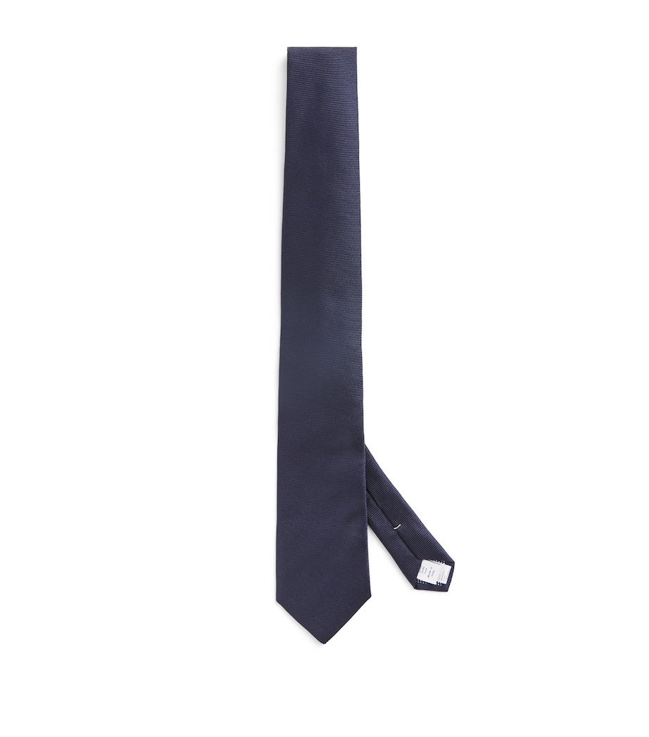 Silk Tie 28-NVY Image 1