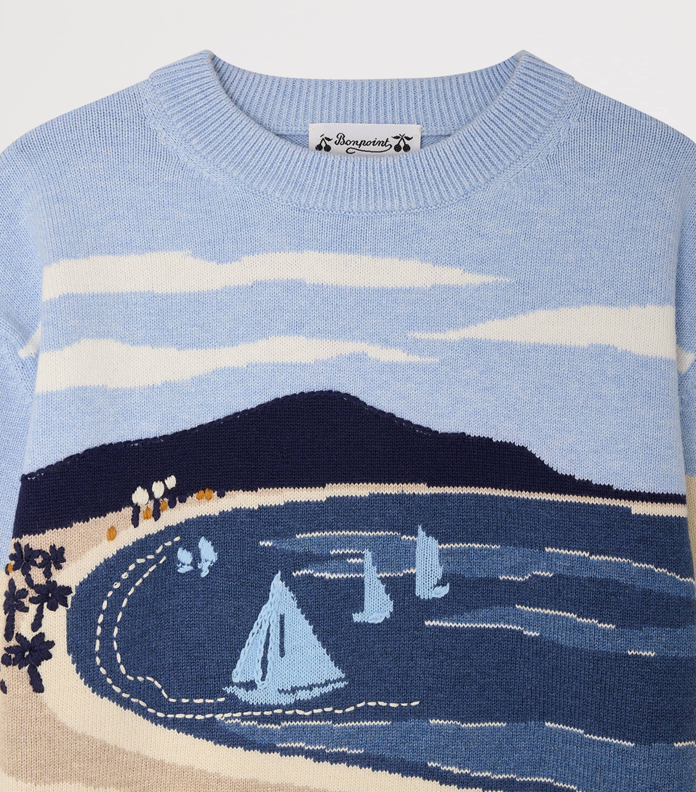 Cotton Beach Sweater (10-14 Years) INDIGO Image 2
