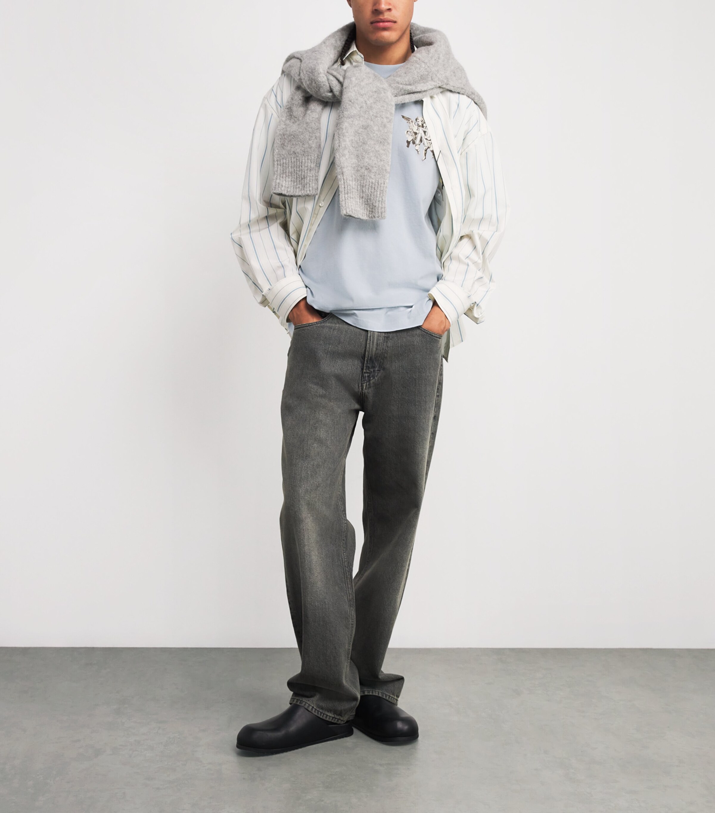 Cotton Legacy Cherub T-Shirt CLOUD Image 2