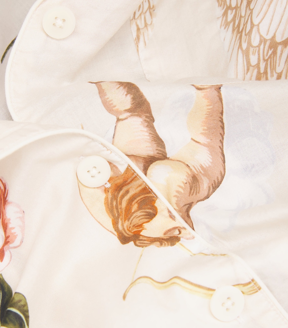 Cotton Primavera Pyjama Set CREAM Image 5