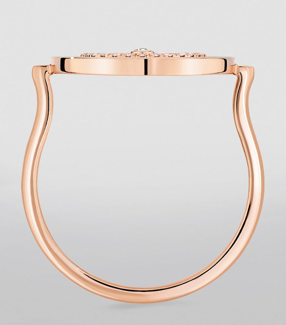 Rose Gold and Diamond Lucky Move Ring PINK GOLD Image 2