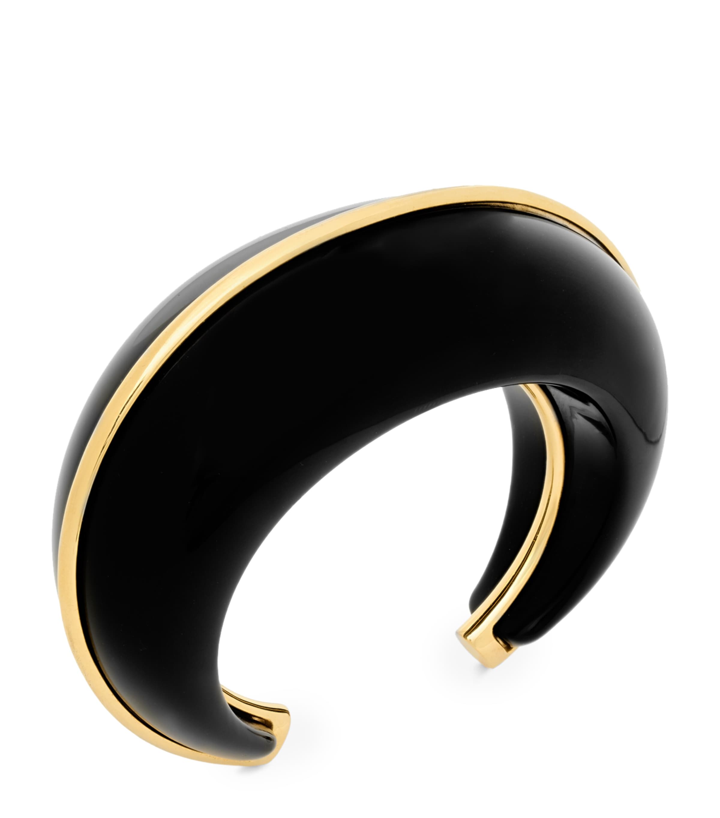 Saint Laurent Dome Bangle In Metallic