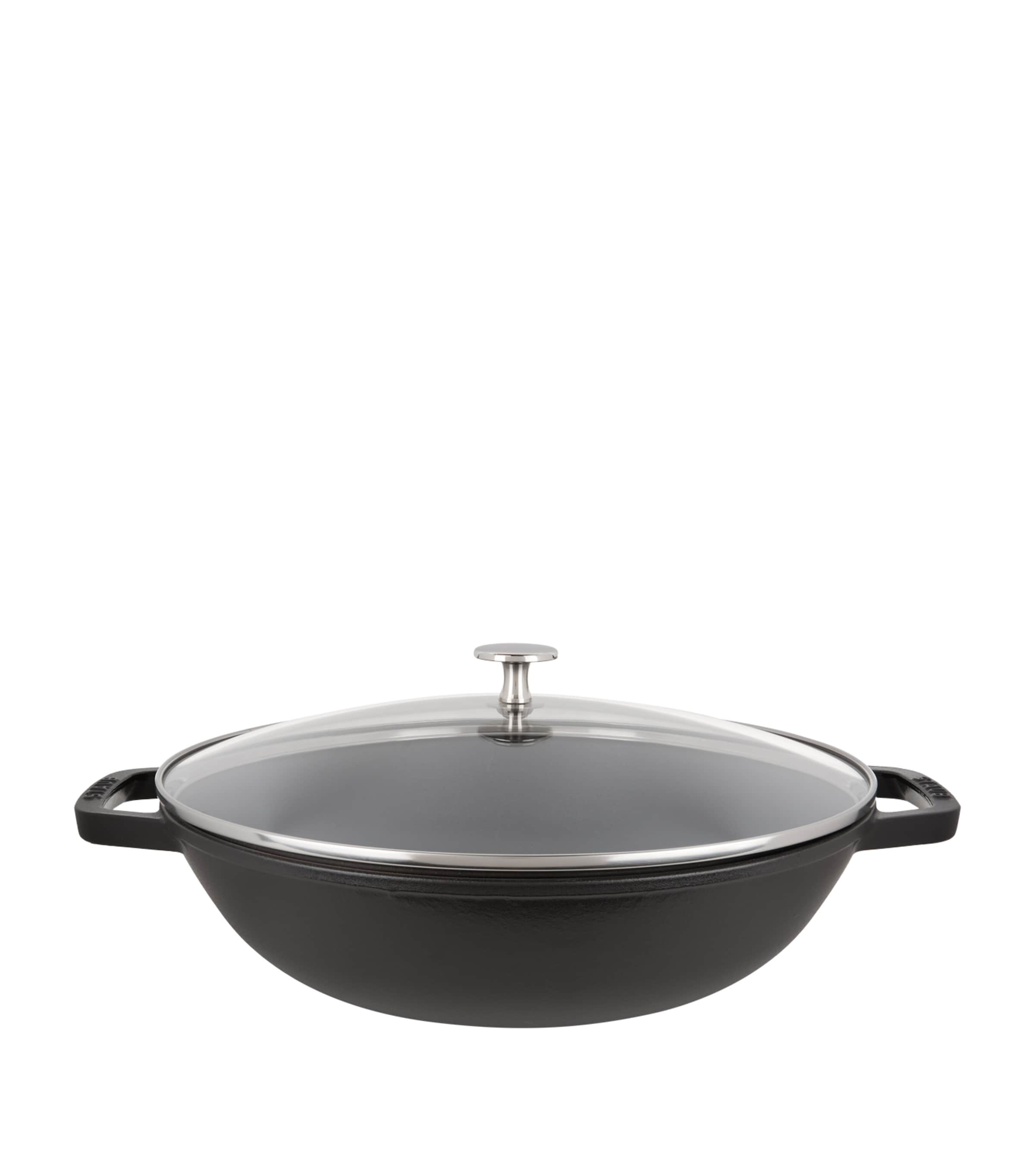 Staub Black Perfect Pan Wok In Gray