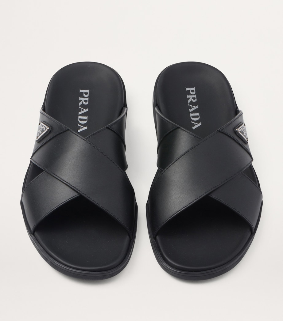 Leather Crossover Sandals F0002 Image 2