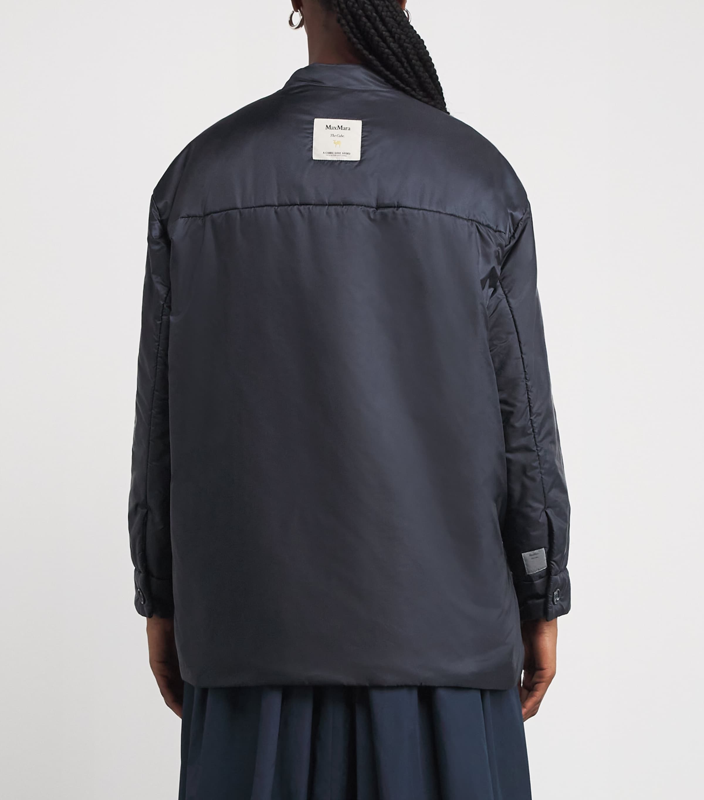 Satin Padded Jacket MIDNIGHTBLUE Image 4