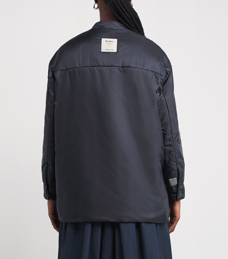 Satin Padded Jacket MIDNIGHTBLUE Image 4