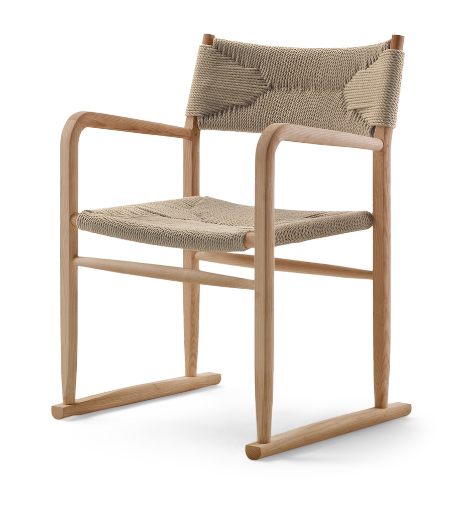 Iroko Kim Outdoor Dining Chair BROWN Image 1