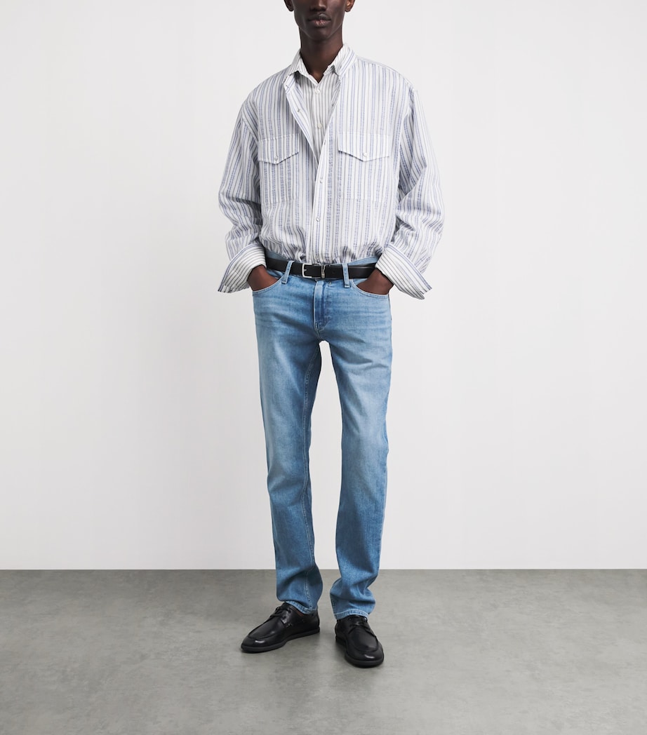PAIGE Mens Vintage Lennox Slim Jeans Emberton Image 2