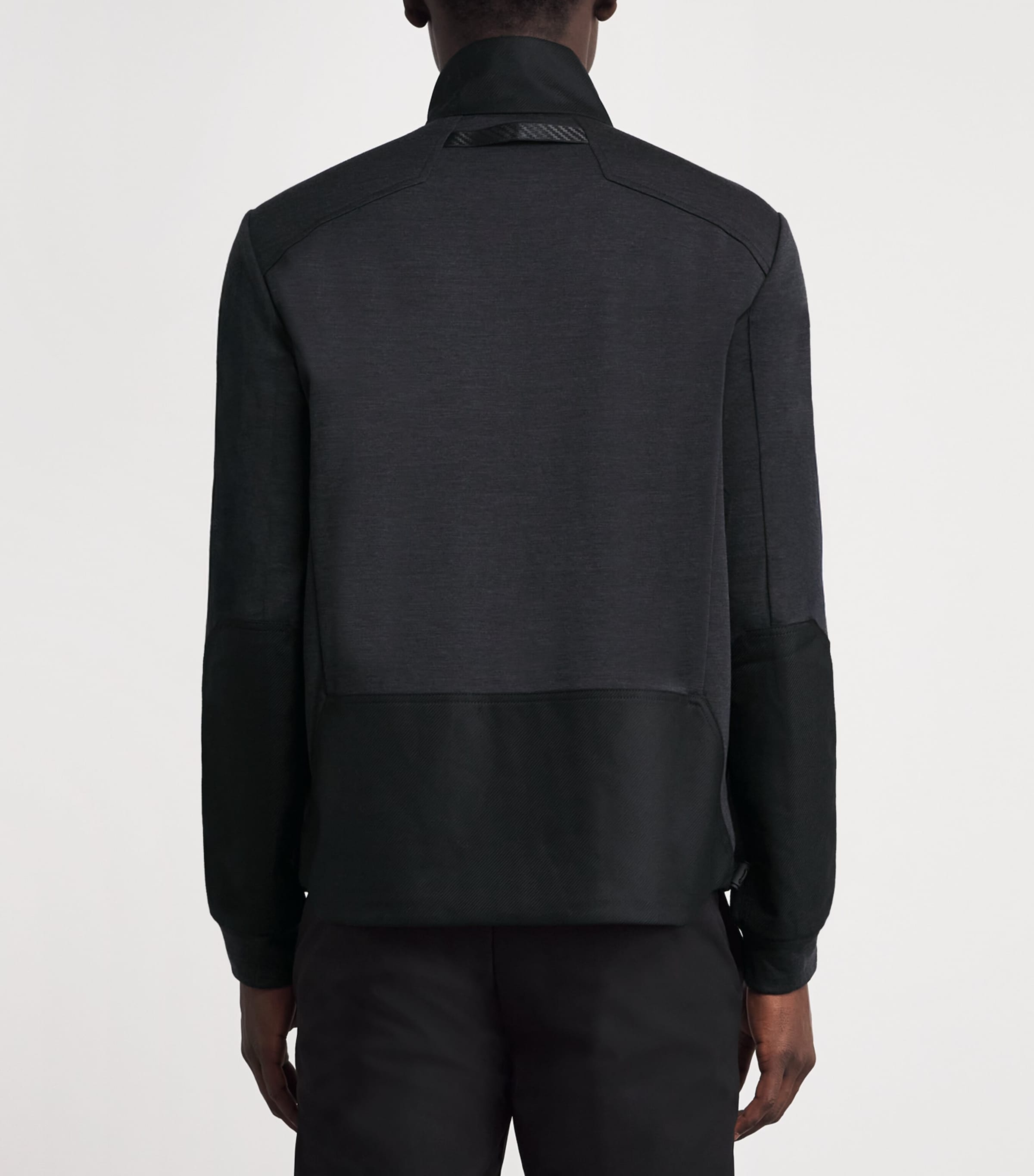 Wool-Blend Explorer Zip-Up Sweatshirt N64 DARK GREY Image 4