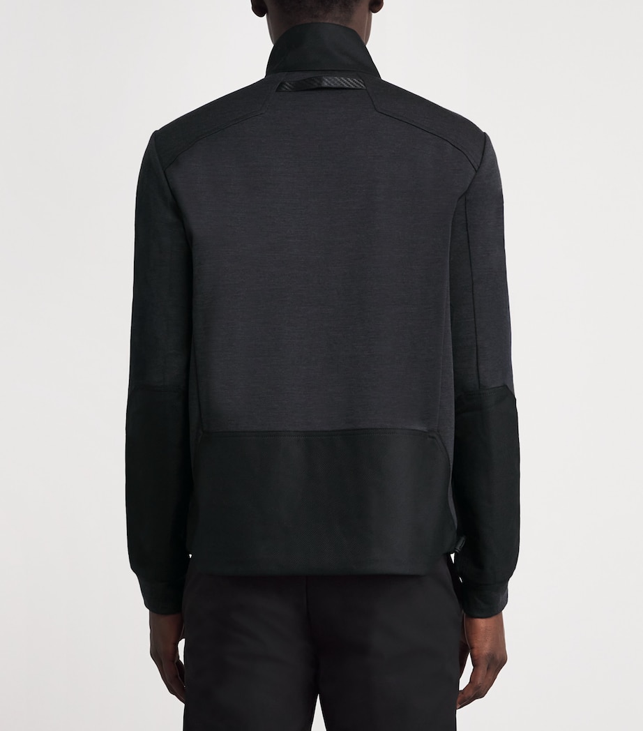 Wool-Blend Explorer Zip-Up Sweatshirt N64 DARK GREY Image 4