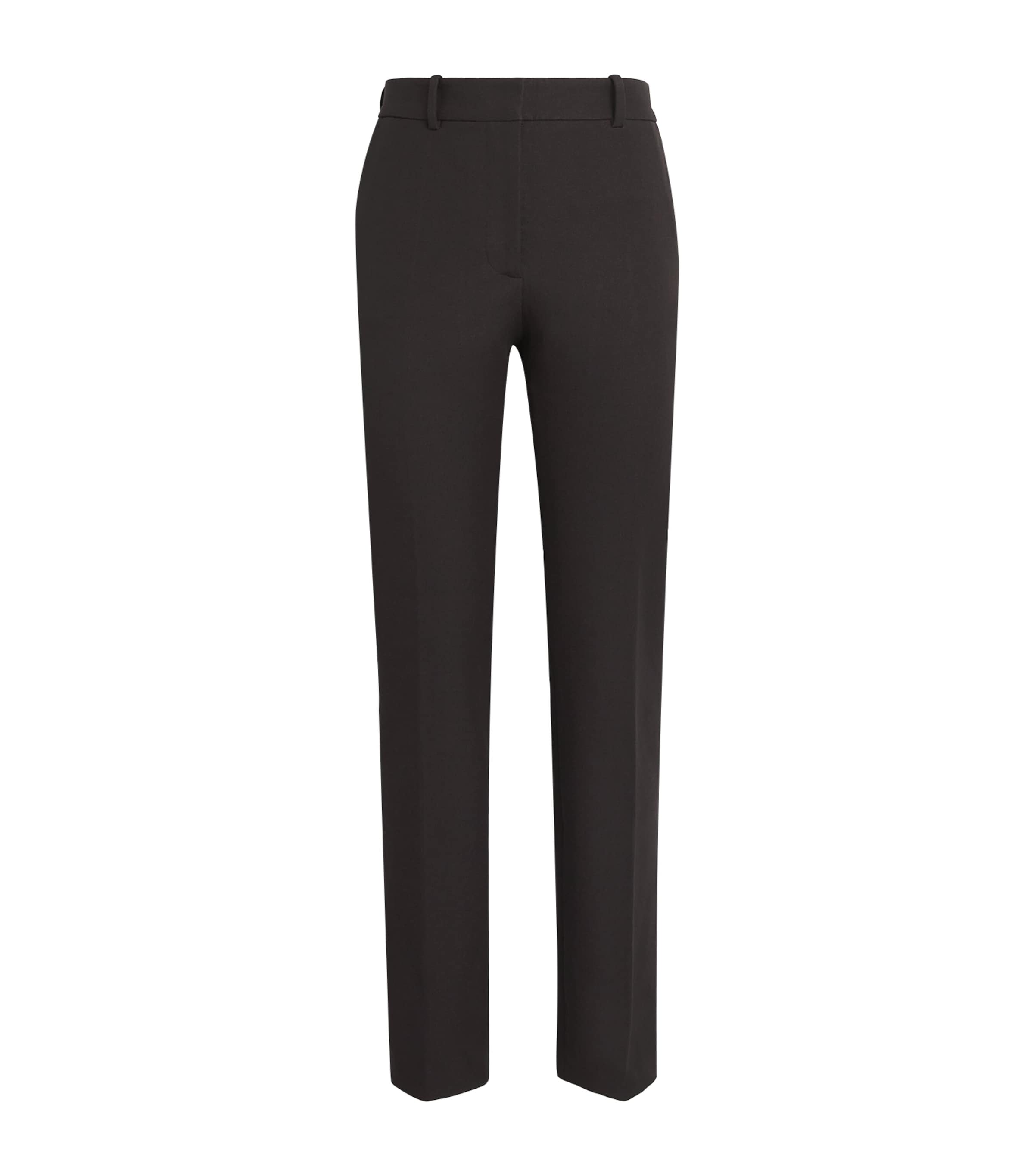 Joseph Womens Gabardine Coleman Slim Trousers Cocoa Image 1