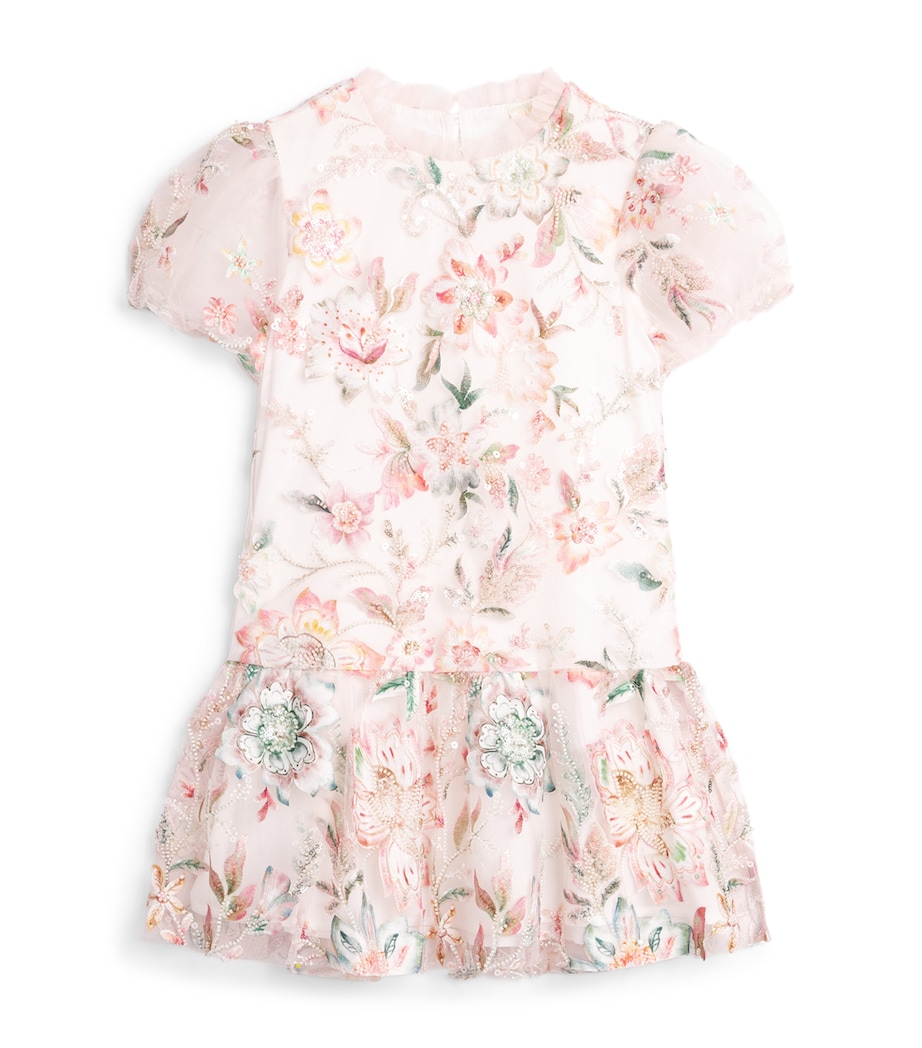 MARLO Beaded Floral Veronica Dress (3-14 Years) Image 1