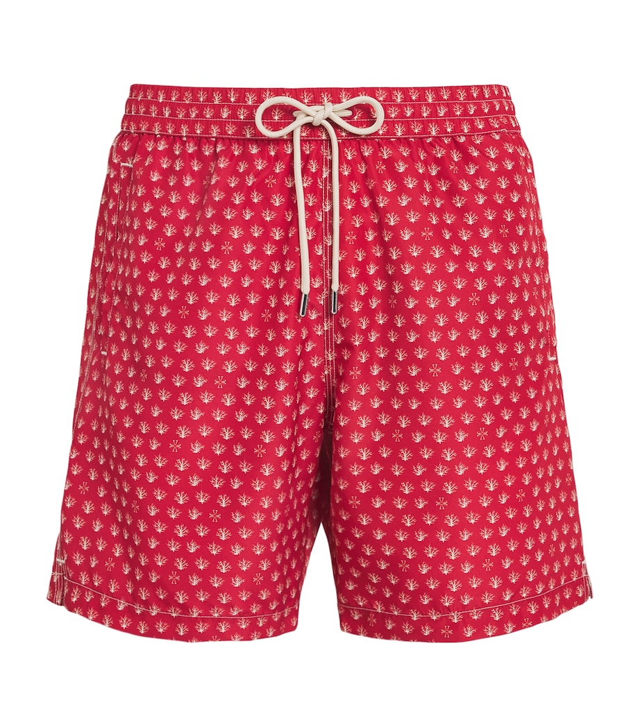 Coral Print Bermuda Swim Shorts 0451S Image 1