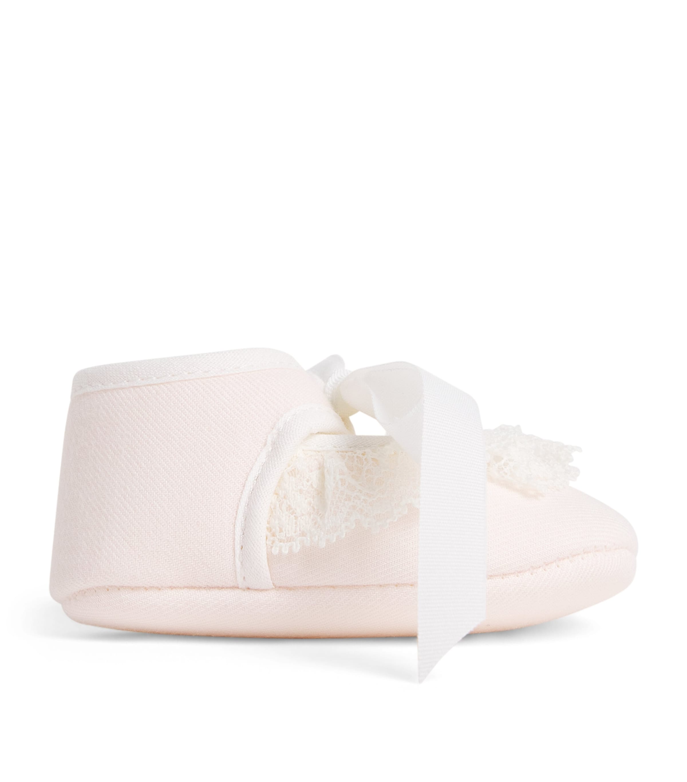 Paz Rodriguez Lace-Trim Ballet Flats Light Pink Image 1