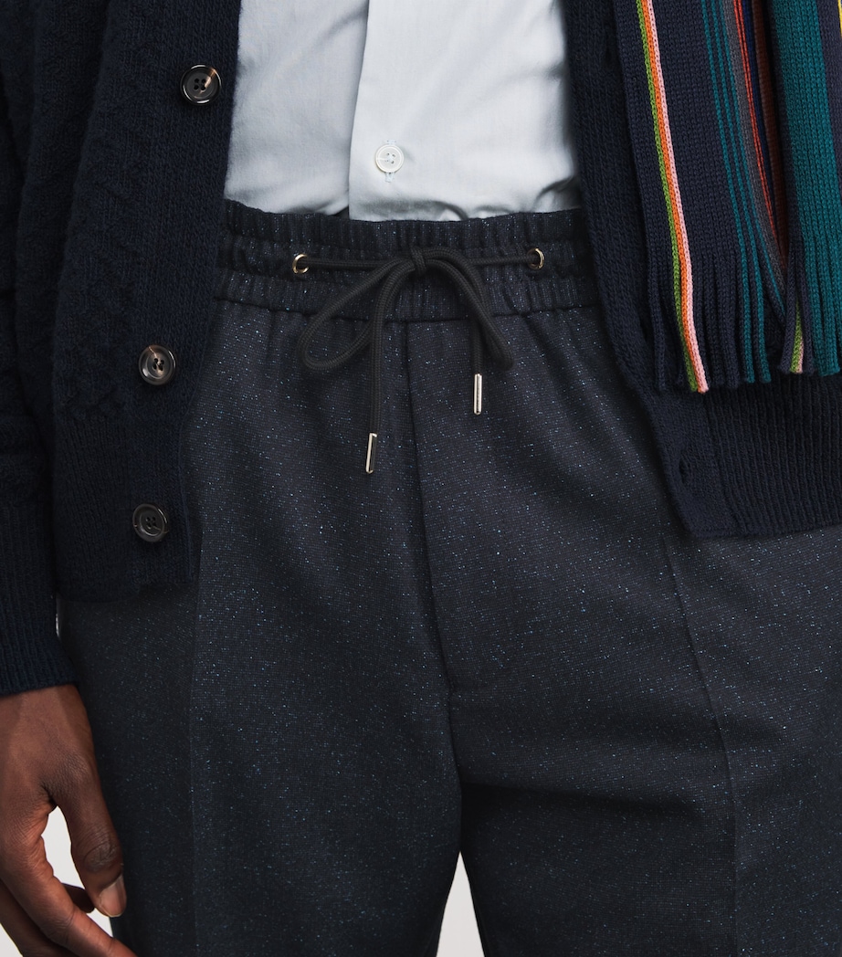 Wool Drawstring Trousers 47_NAVY Image 6