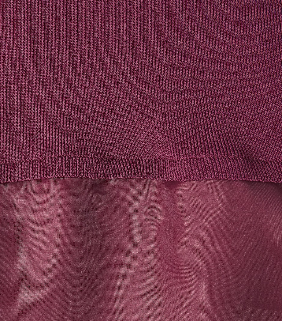 Simkhai Womens Knit Organza Maril Midi Skirt Fig Image 6