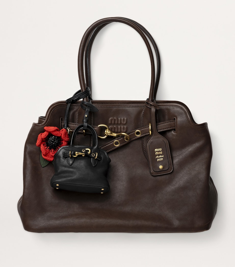 Lambskin Aventure Handbag Keychain F0002 Image 4