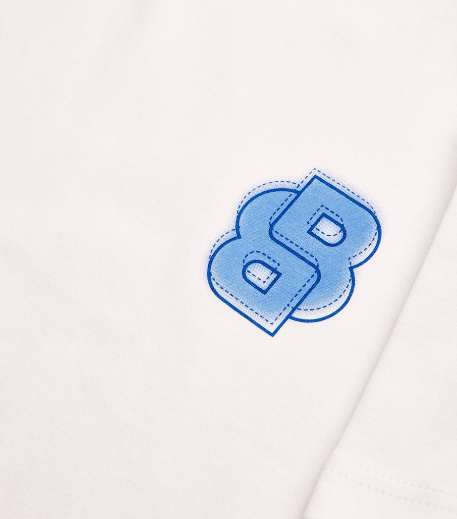 BOSS Kidswear Cotton Logo T-Shirt (4-16 Years) White Image 3
