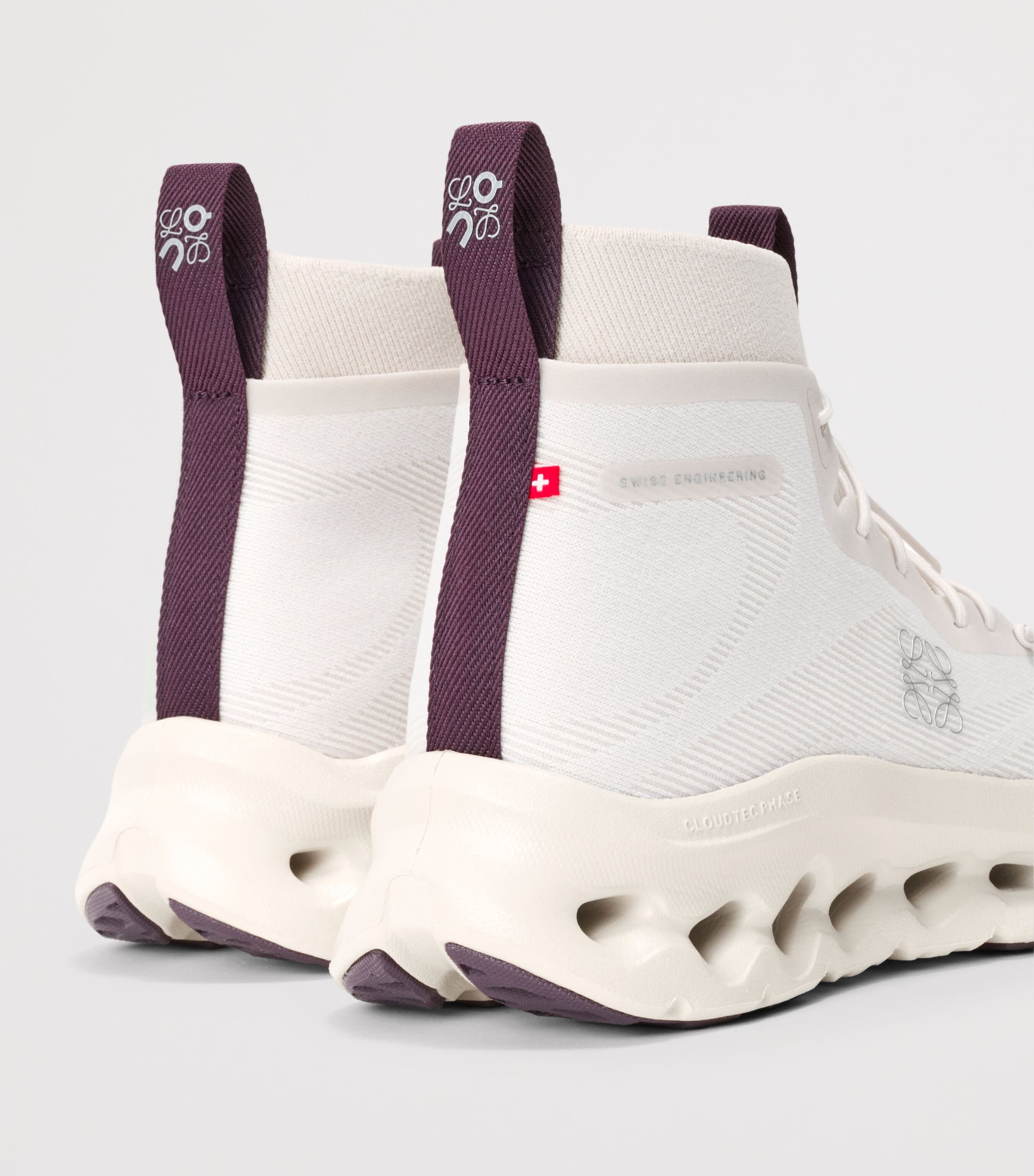 LOEWE x On Cloudtilt High-Top Trainers Sand/oatmeal/plum Image 4