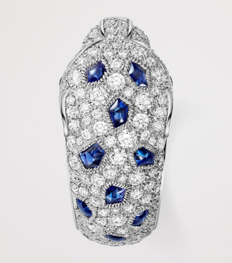 White Gold and Gemstones Panthère de Cartier Ring WHITE GOLD Image 6
