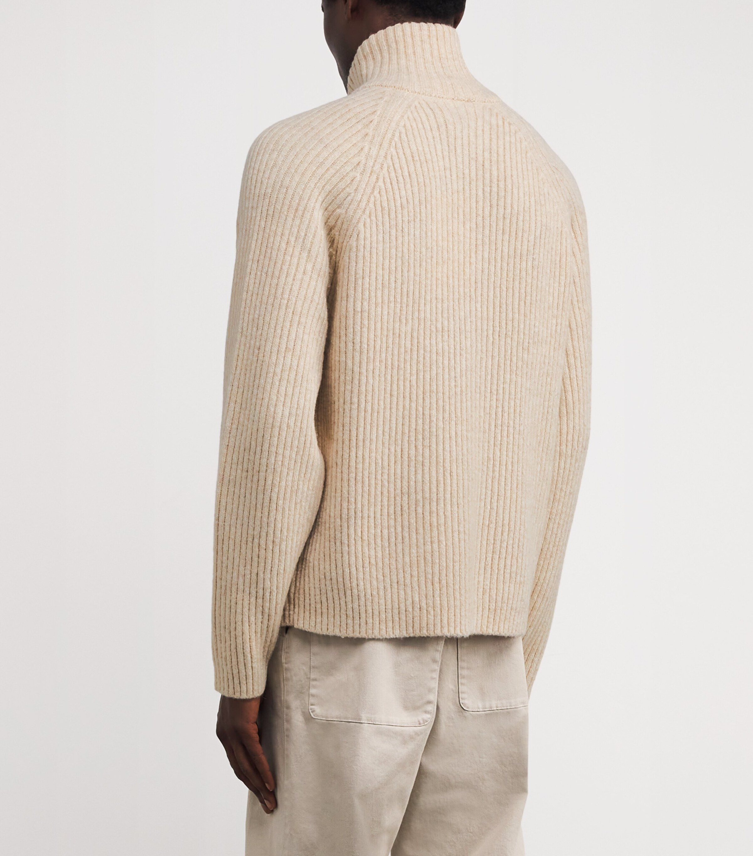 Wool-Blend Victor Sweater MOONBEAM MELANGE Image 4